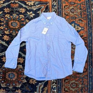 J. Crew Crewcuts Blue Linen Button Down Shirt NWT